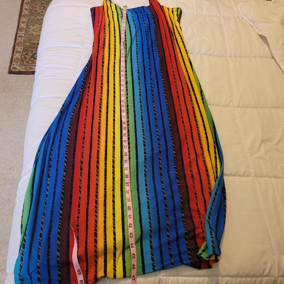 Rogue Dresses & Skirts - Rogue rainbow color maxi dress. Adjustable spaghetti straps.